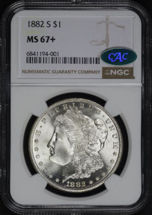 Obverse of this 1882-S Morgan Dollar NGC MS-67+ CAC