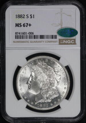 Obverse of this 1882-S Morgan Dollar NGC MS-67+ CAC