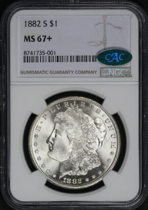 Obverse of this 1882-S Morgan Dollar NGC MS-67+ CAC