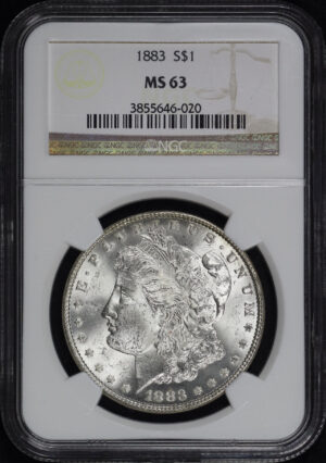 Obverse of this 1883 Morgan Dollar NGC MS-63