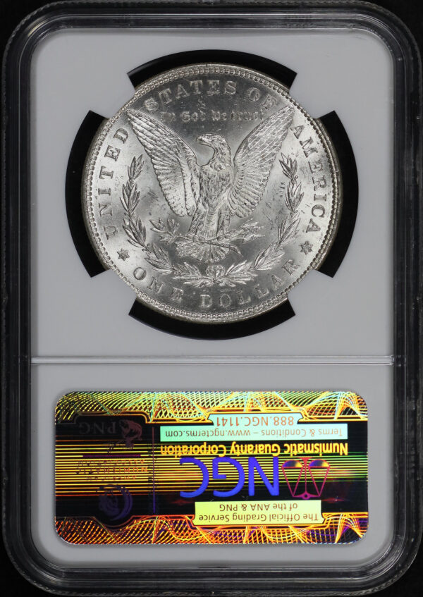Reverse of this 1883 Morgan Dollar NGC MS-63