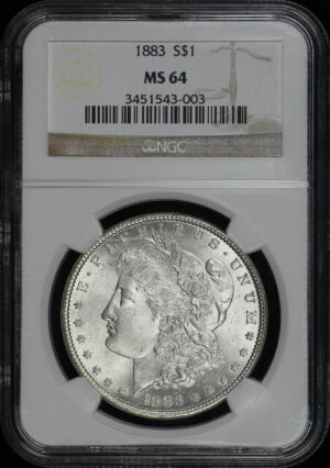 Obverse of this 1883 Morgan Dollar NGC MS-64