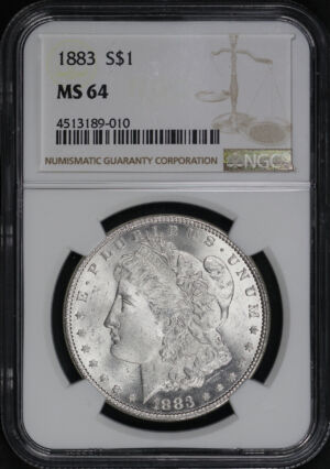 Obverse of this 1883 Morgan Dollar NGC MS-64