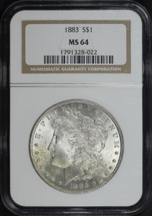 Obverse of this 1883 Morgan Dollar NGC MS-64