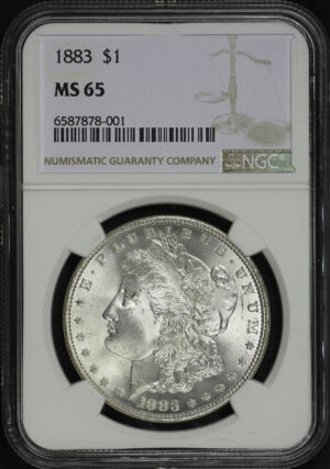 Obverse of this 1883 Morgan Dollar NGC MS-65