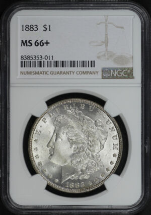 Obverse of this 1883 Morgan Dollar NGC MS-66+