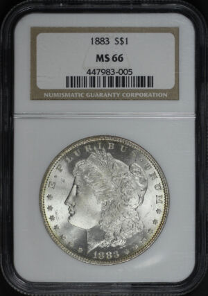 Obverse of this 1883 Morgan Dollar NGC MS-66