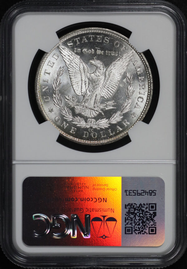 Reverse of this 1883-CC Morgan Dollar NGC MS-61