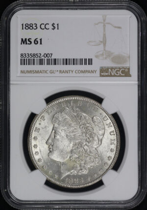 Obverse of this 1883-CC Morgan Dollar NGC MS-61