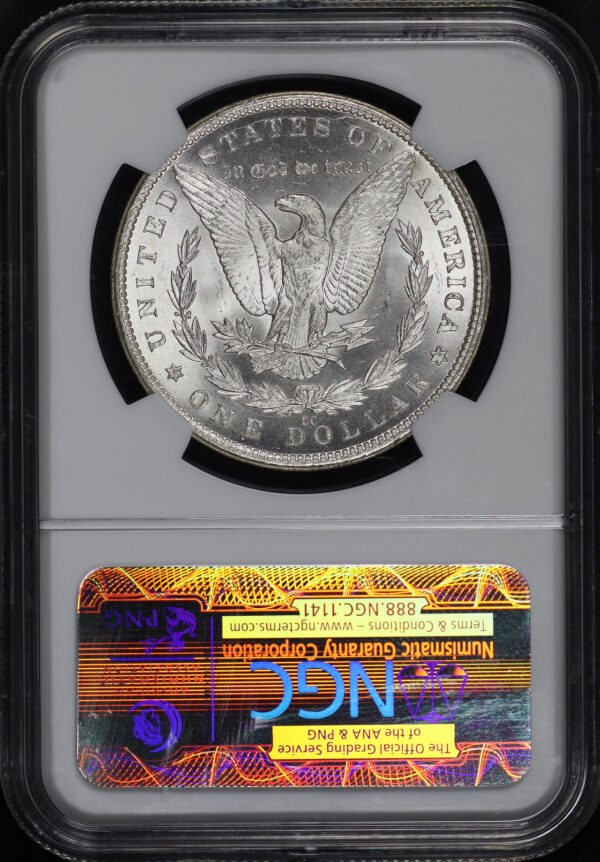 Reverse of this 1883-CC Morgan Dollar NGC MS-62