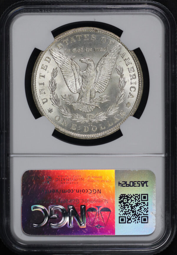 Reverse of this 1883-CC Morgan Dollar NGC MS-62