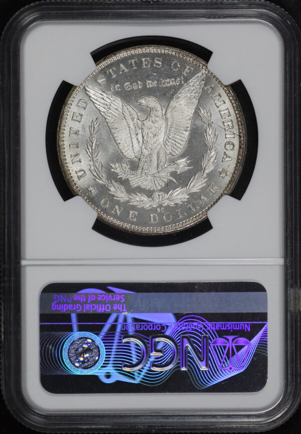 Reverse of this 1883-CC Morgan Dollar NGC MS-63