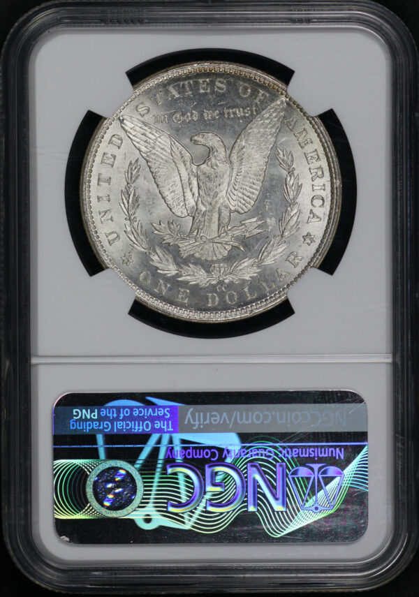 Reverse of this 1883-CC Morgan Dollar NGC MS-64