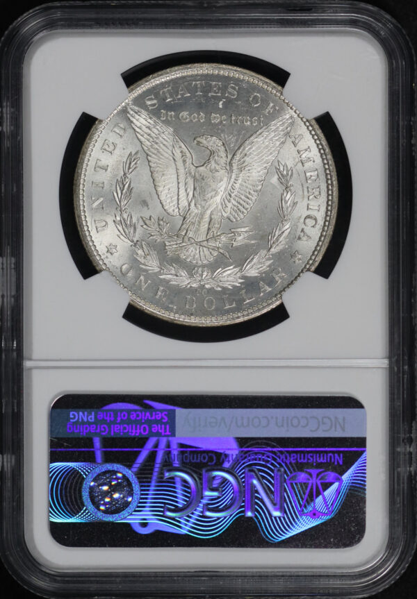 Reverse of this 1883-CC Morgan Dollar NGC MS-65+