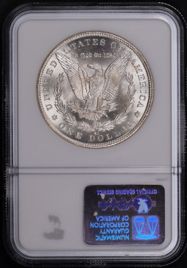 Reverse of this 1883-CC Morgan Dollar NGC MS-65