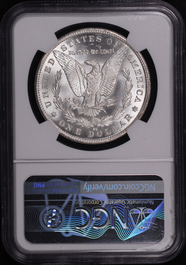 Reverse of this 1883-CC Morgan Dollar NGC MS-66