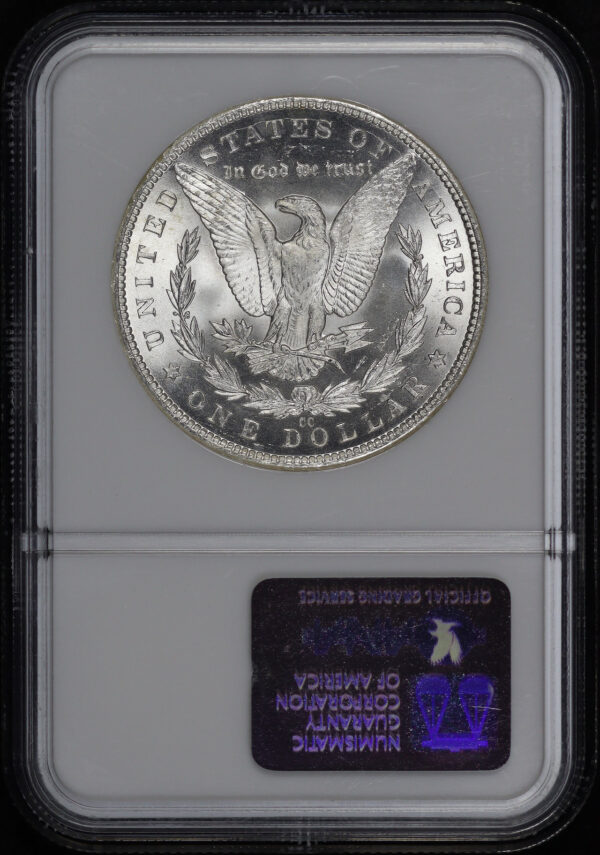 Reverse of this 1883-CC Morgan Dollar NGC MS-66