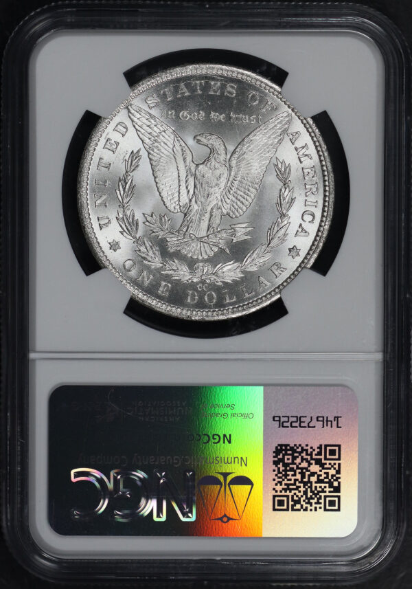 Reverse of this 1883-CC Morgan Dollar NGC MS-67