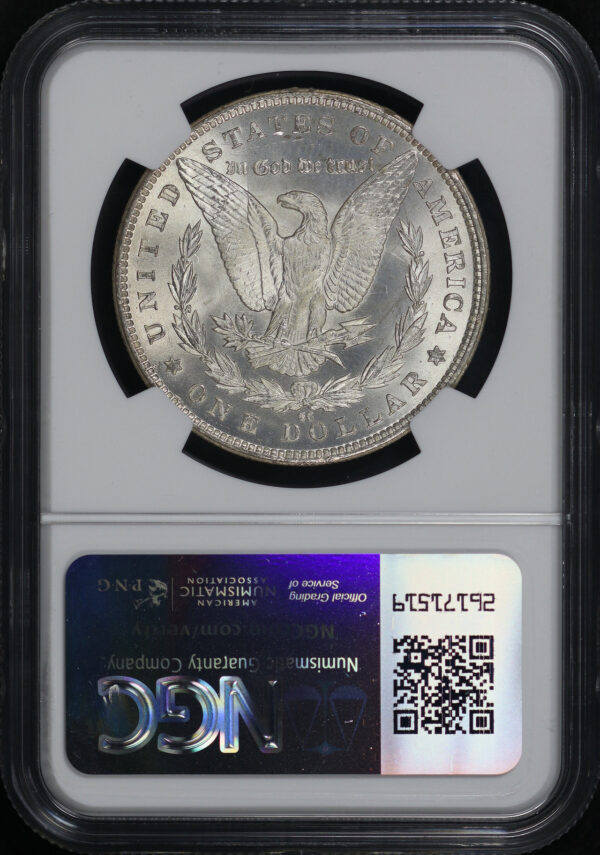 Reverse of this 1883-CC Morgan Dollar NGC MS-67+