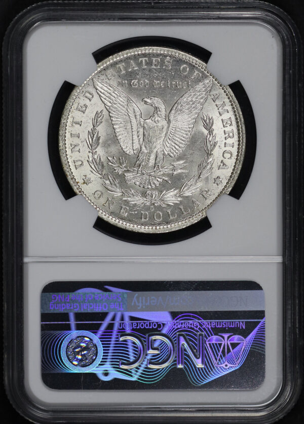 Reverse of this 1883-O Morgan Dollar NGC MS-62