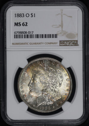 Obverse of this 1883-O Morgan Dollar NGC MS-62