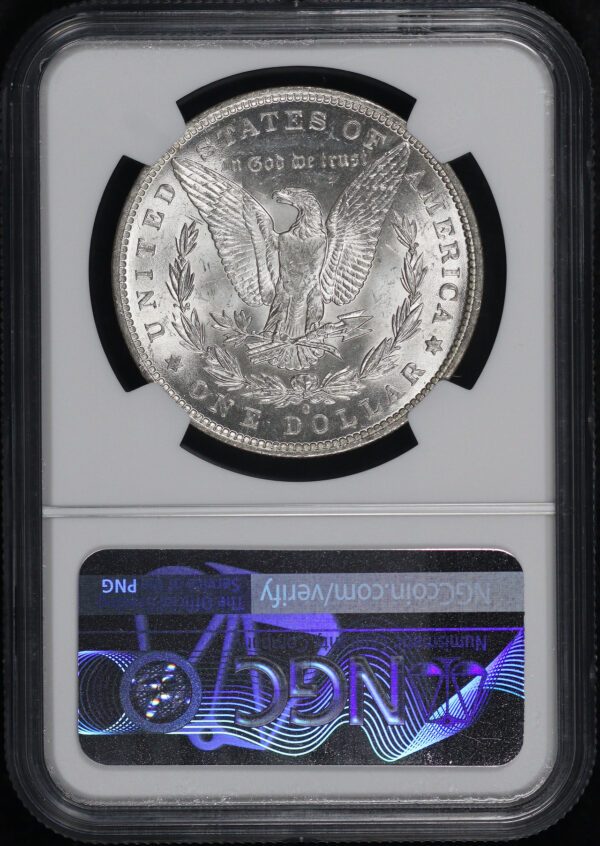 Reverse of this 1883-O Morgan Dollar NGC MS-62