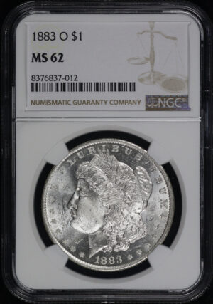 Obverse of this 1883-O Morgan Dollar NGC MS-62