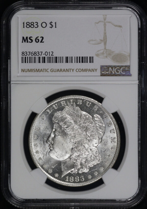 Obverse of this 1883-O Morgan Dollar NGC MS-62