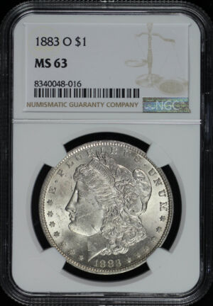 Obverse of this 1883-O Morgan Dollar NGC MS-63