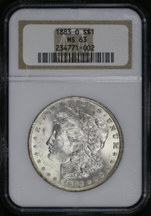 Obverse of this 1883-O Morgan Dollar NGC MS-63