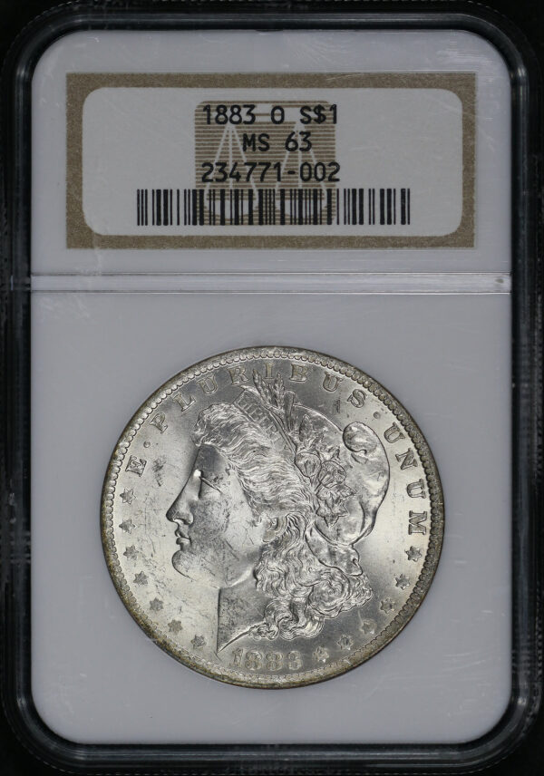 Obverse of this 1883-O Morgan Dollar NGC MS-63