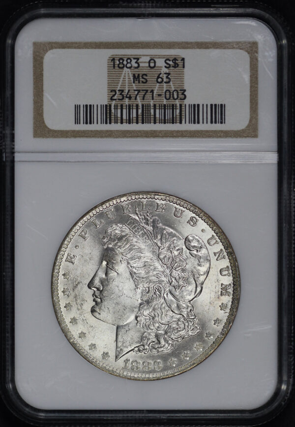 Obverse of this 1883-O Morgan Dollar NGC MS-63