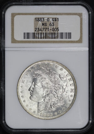 Obverse of this 1883-O Morgan Dollar NGC MS-63