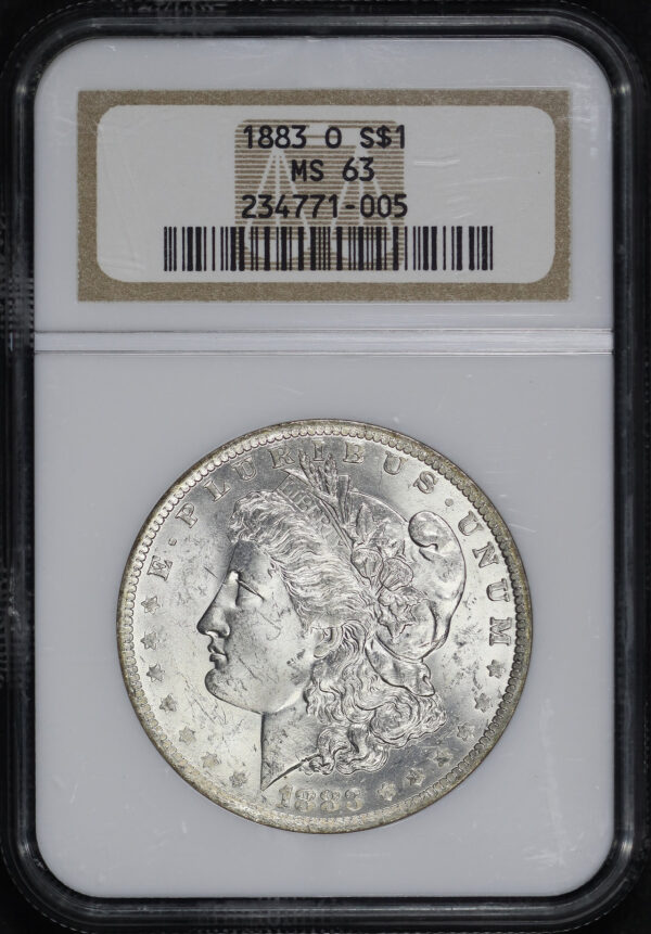 Obverse of this 1883-O Morgan Dollar NGC MS-63