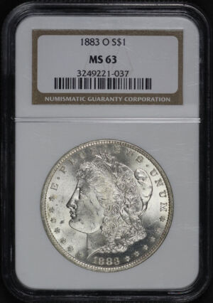 Obverse of this 1883-O Morgan Dollar NGC MS-63