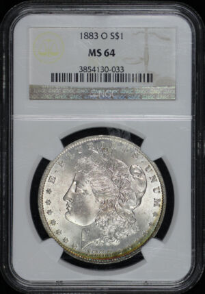 Obverse of this 1883-O Morgan Dollar NGC MS-64