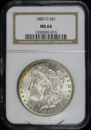 Obverse of this 1883-O Morgan Dollar NGC MS-64