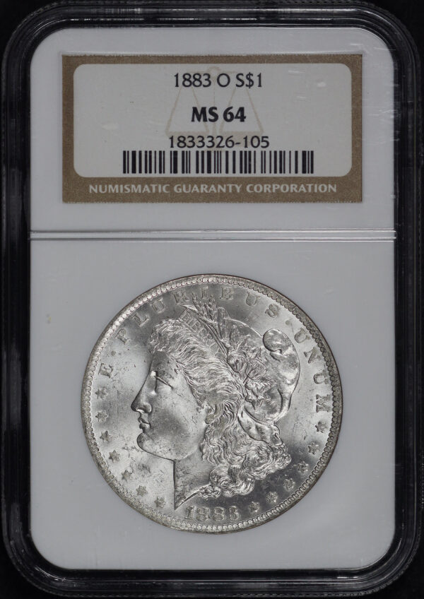 Obverse of this 1883-O Morgan Dollar NGC MS-64