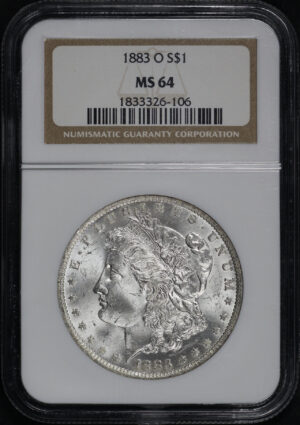 Obverse of this 1883-O Morgan Dollar NGC MS-64