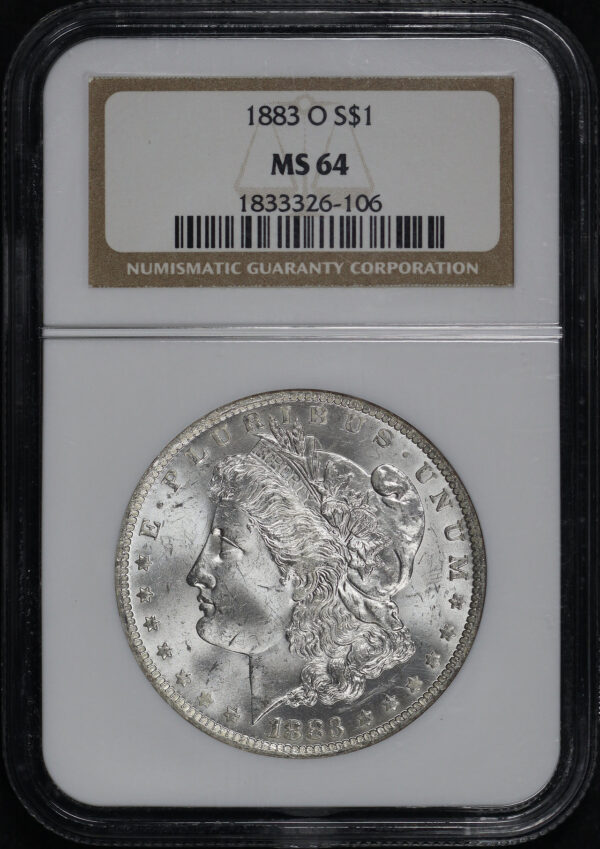 Obverse of this 1883-O Morgan Dollar NGC MS-64