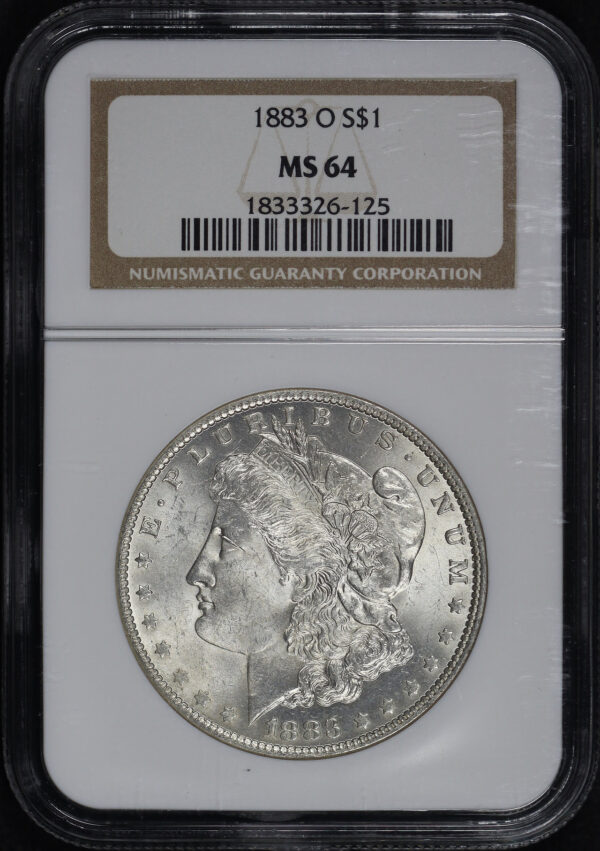Obverse of this 1883-O Morgan Dollar NGC MS-64