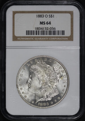 Obverse of this 1883-O Morgan Dollar NGC MS-64