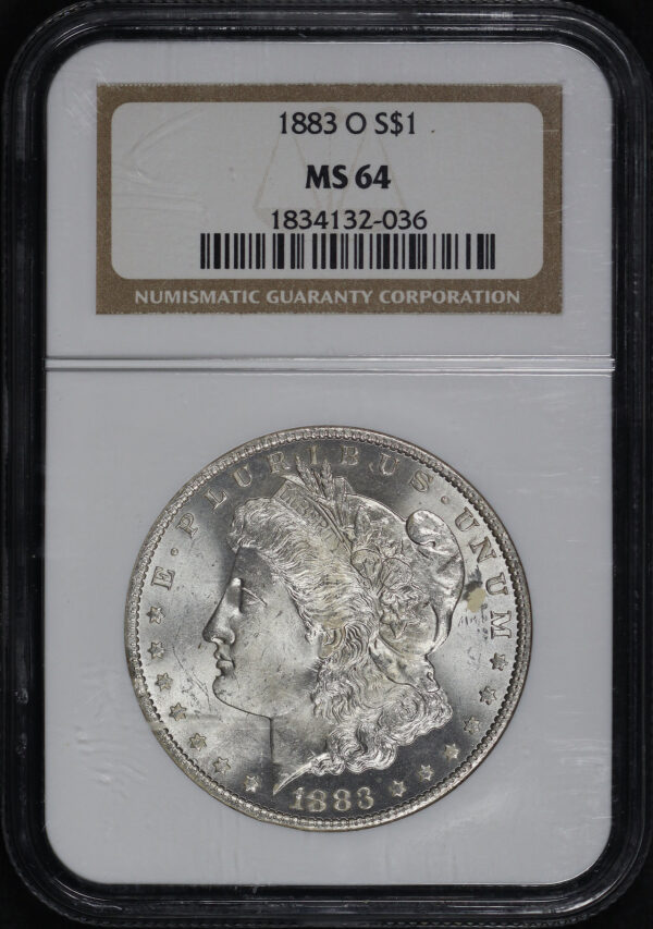 Obverse of this 1883-O Morgan Dollar NGC MS-64