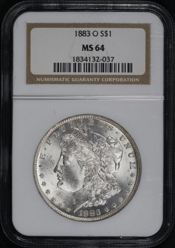 Obverse of this 1883-O Morgan Dollar NGC MS-64