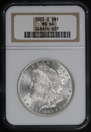 Obverse of this 1883-O Morgan Dollar NGC MS-64