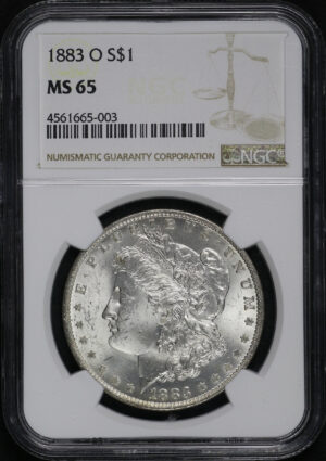 Obverse of this 1883-O Morgan Dollar NGC MS-65