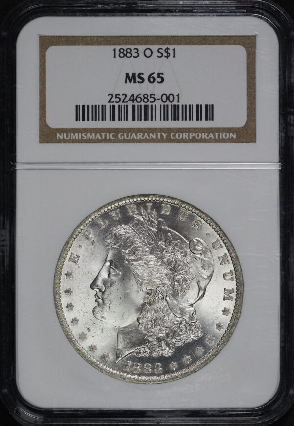 Obverse of this 1883-O Morgan Dollar NGC MS-65