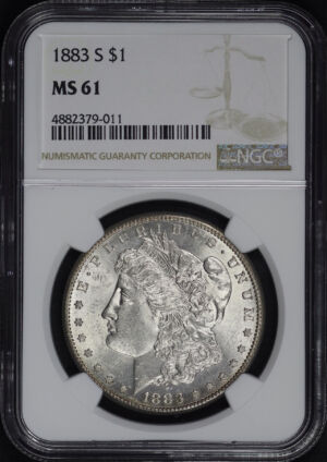 Obverse of this 1883-S Morgan Dollar NGC MS-61