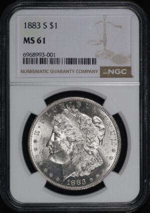 Obverse of this 1883-S Morgan Dollar NGC MS-61