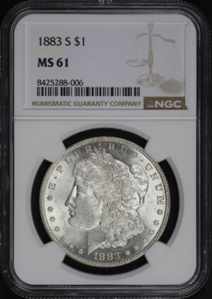 Obverse of this 1883-S Morgan Dollar NGC MS-61